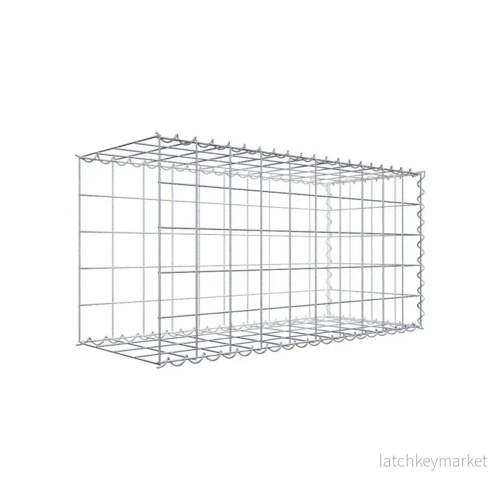 Extra gabion typ 2 100 cm x 50 cm x 40 cm (L x H x D), maskstorlek 10 cm x 10 cm, spiral Extra gabion typ 2 100 cm x 50 cm x 40 cm (L x H x D), maskstorlek 10 cm x 10 cm, spiral