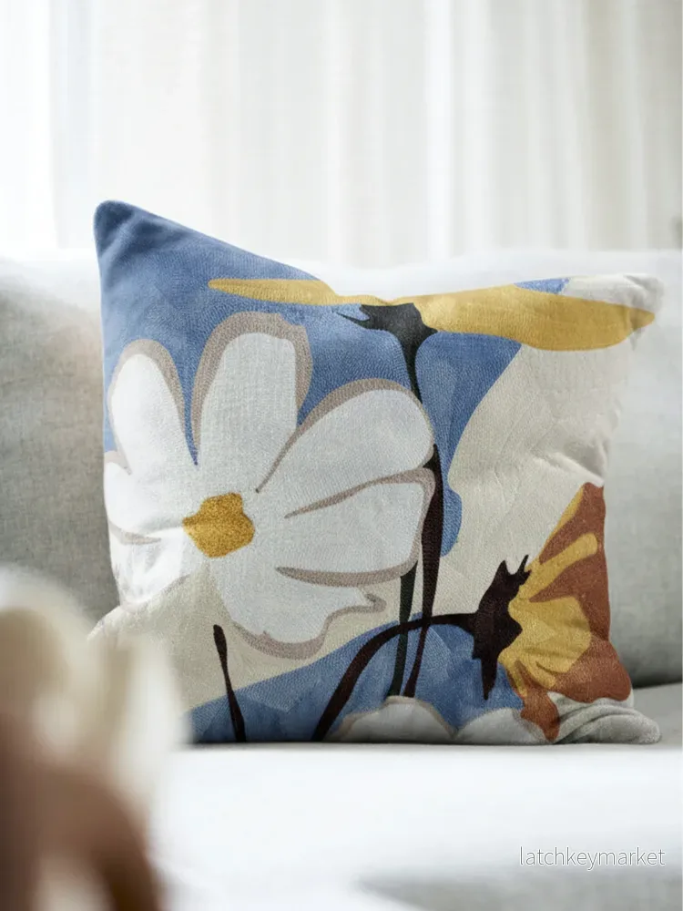 Kuddfodral Signe Denim 45 x 45 cm - Bild 2