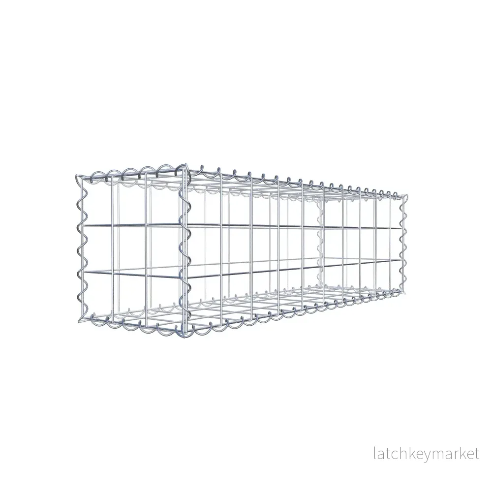 Gabion 100 cm x 30 cm x 30 cm (L x H x D), maskstorlek 10 cm x 10 cm, spiral Gabion 100 cm x 30 cm x 30 cm (L x H x D), maskstorlek 10 cm x 10 cm, spiral