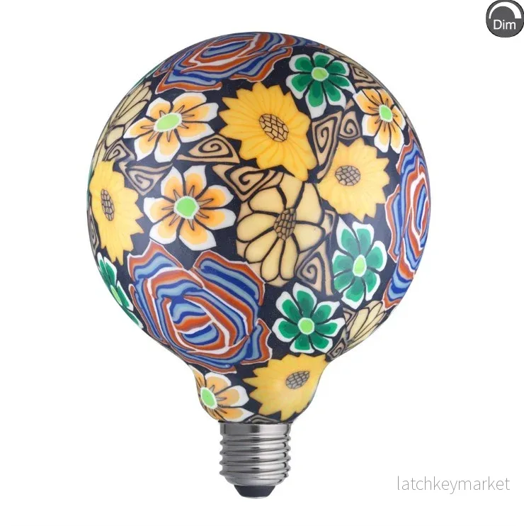 FLOWER glob 125mm E27 1,6W 2200K dimbar