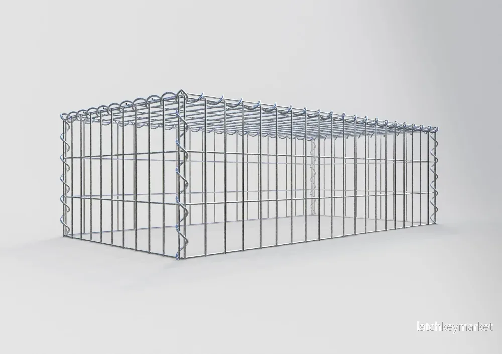 Påväxt gabion typ 3 100 cm x 30 cm x 50 cm (L x H x D), maskstorlek 5 cm x 10 cm, spiral - Bild 2