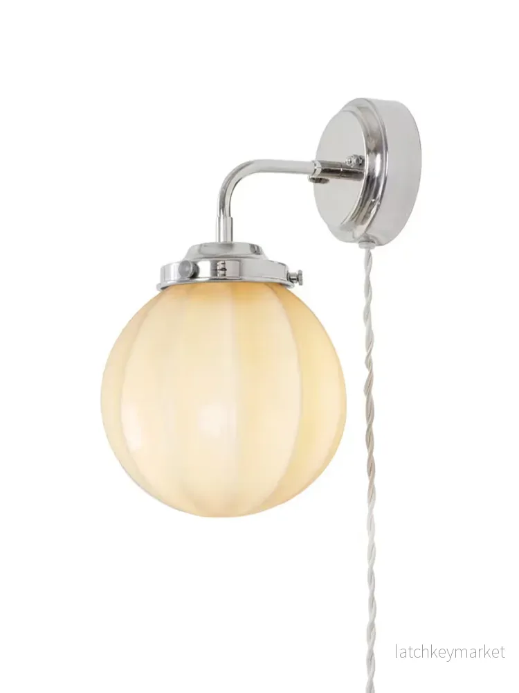 Marit Vägglampa, Nickel/Opal Beige - Bild 2