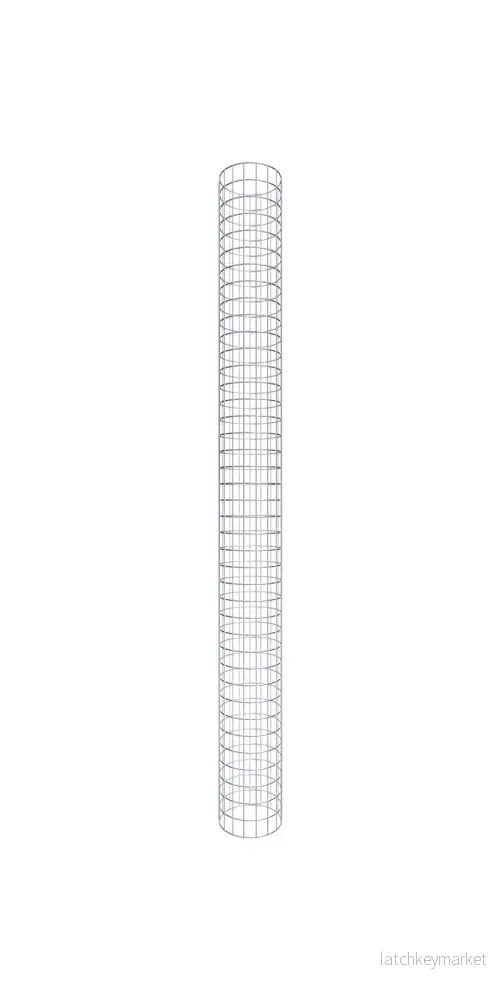 Gabionpelare rund 27 cm diameter, 200 cm höjd, maskstorlek 5 cm x 5 cm