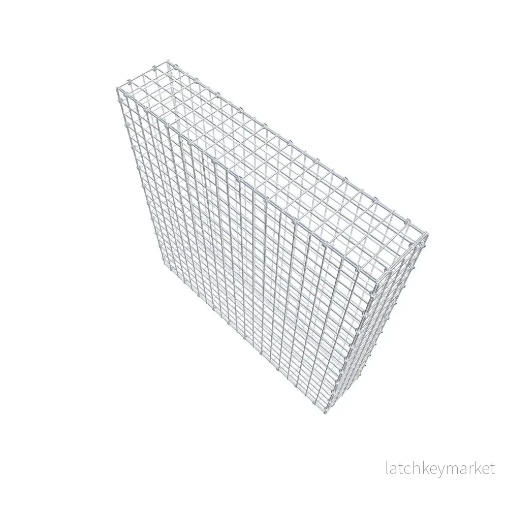 Gabion 100 cm x 100 cm x 20 cm (L x H x D), maskstorlek 5 x 5 cm, spiralring - Bild 3