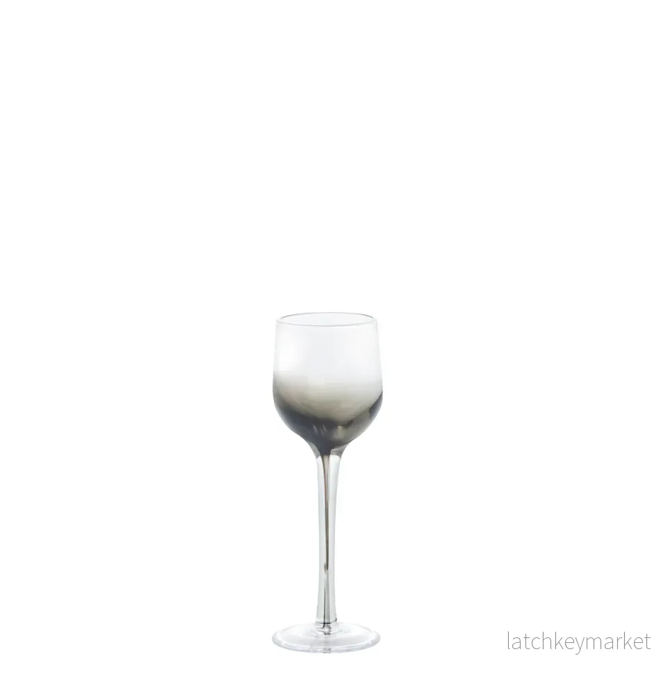 Victorinne likörglas H14 Ø5 cm. røykfarget