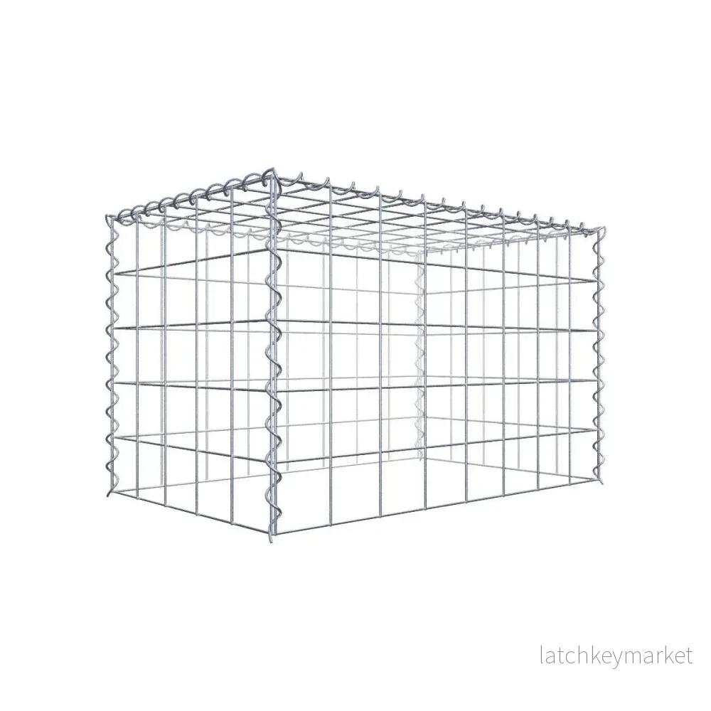 Påväxt gabion typ 3 80 cm x 50 cm x 50 cm (L x H x D), maskstorlek 10 cm x 10 cm, spiral
