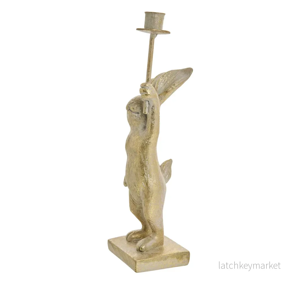 Selille kaninljusstake H18,5 L. Guld - Bild 2
