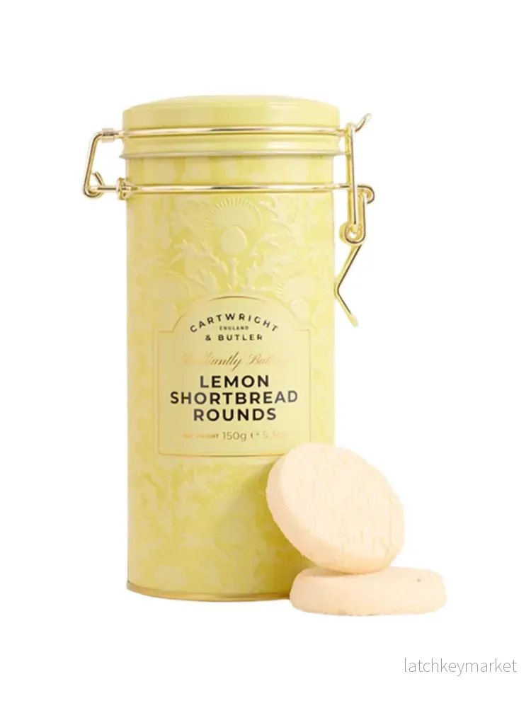 Plåtburk Lemon Shortbread Rounds 150g