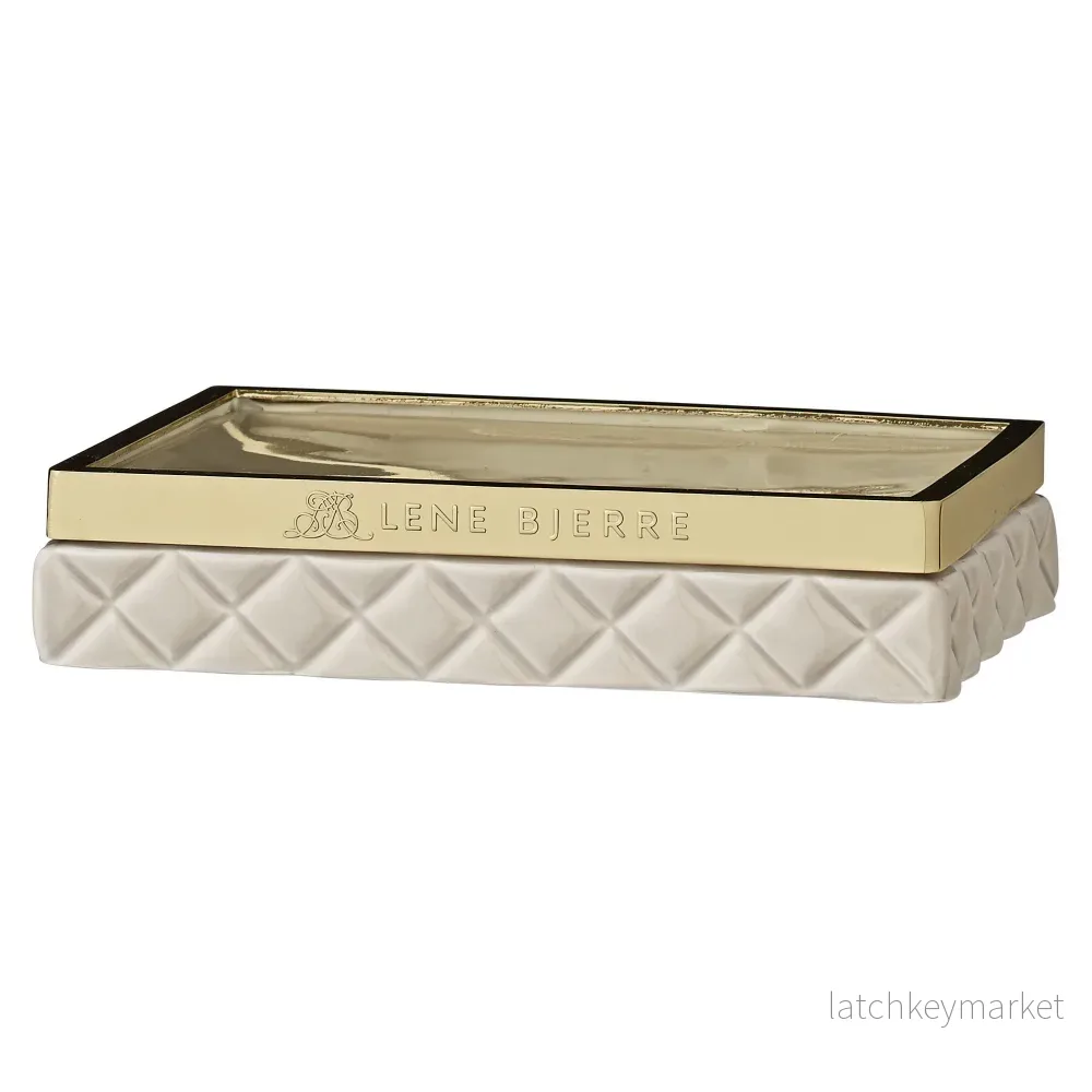 Portia tvålfat H3XL13XB10 cm. brun sand Portia tvålfat H3XL13XB10 cm. brun sand