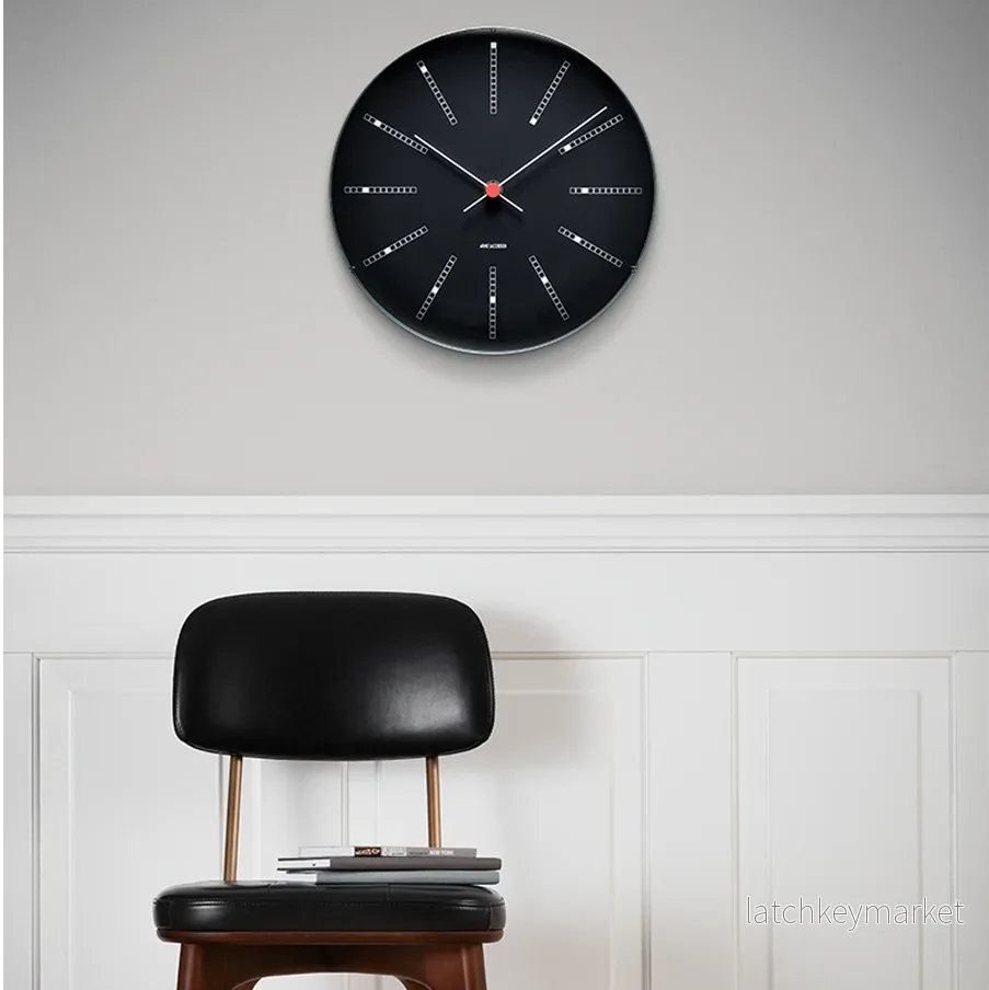 AJ Bankers Wallclock Black - Bild 2