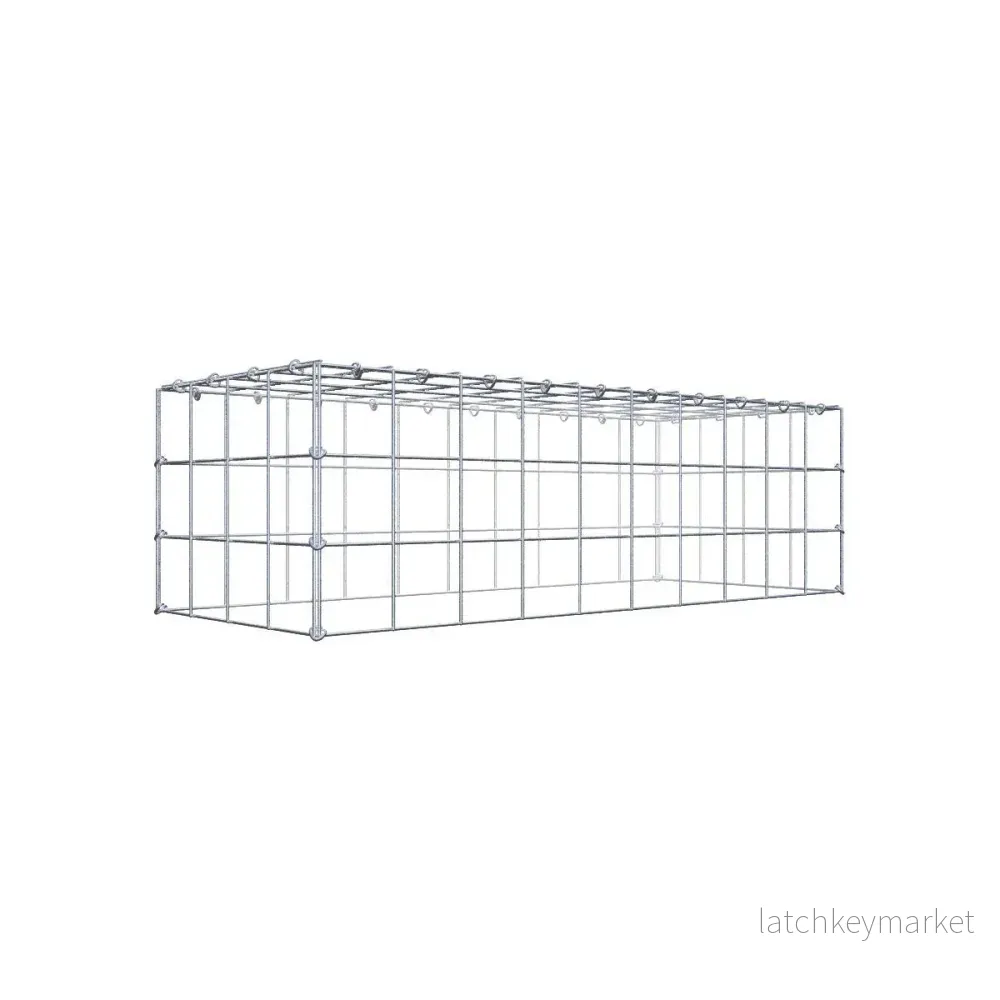 Typ 3 påbyggnadsgabion 100 cm x 30 cm x 40 cm (L x H x D), maskstorlek 10 cm x 10 cm, C-ring Typ 3 påbyggnadsgabion 100 cm x 30 cm x 40 cm (L x H x D), maskstorlek 10 cm x 10 cm, C-ring