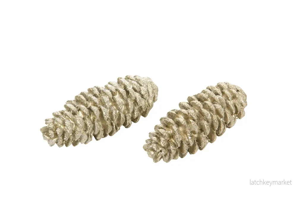 Pynt Kotte Avlång 10cm 2-pack – Champ Shimmer  REA