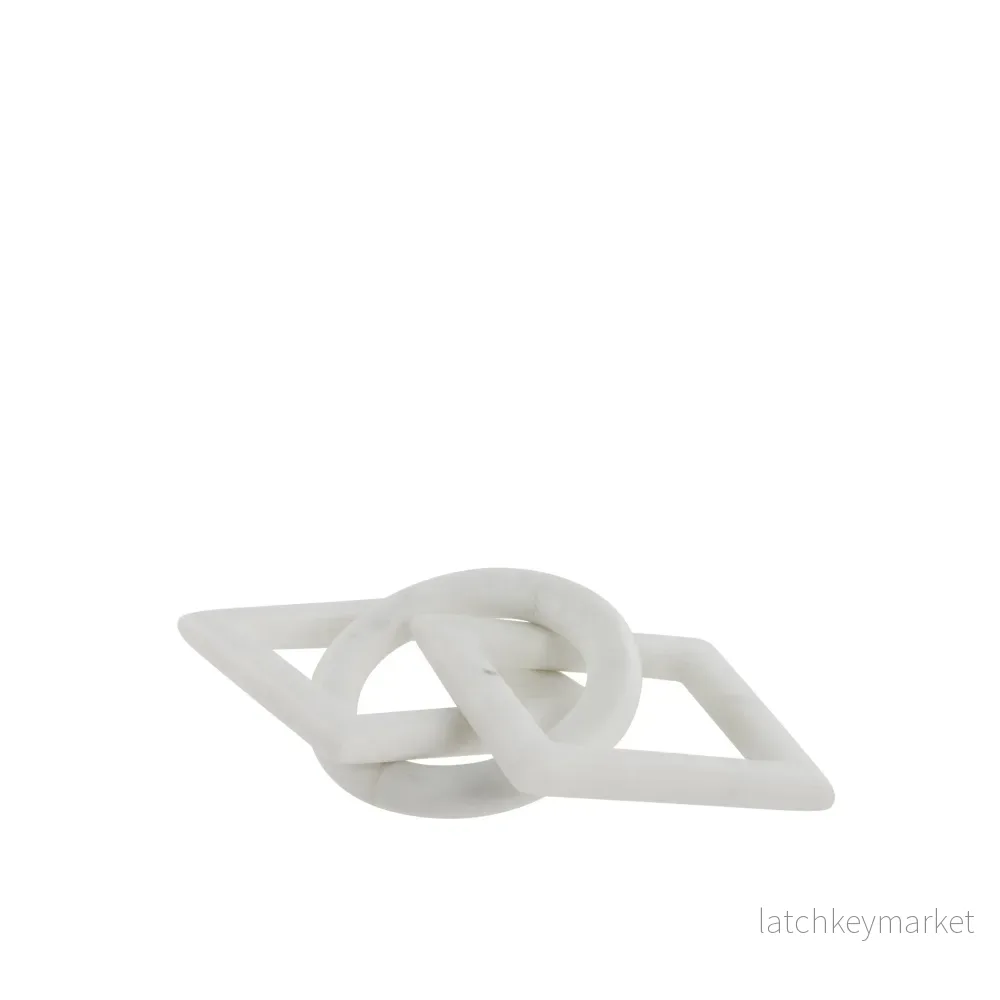 Ellia dekoration H1,5 cm. vit marmor Ellia dekoration H1,5 cm. vit marmor