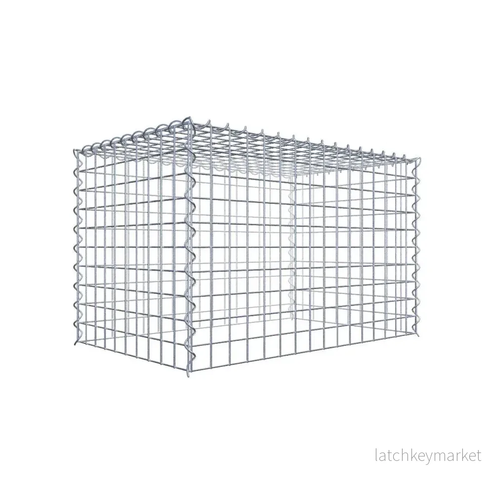 Påväxt gabion typ 3 80 cm x 50 cm x 50 cm (L x H x D), maskstorlek 5 cm x 5 cm, spiral