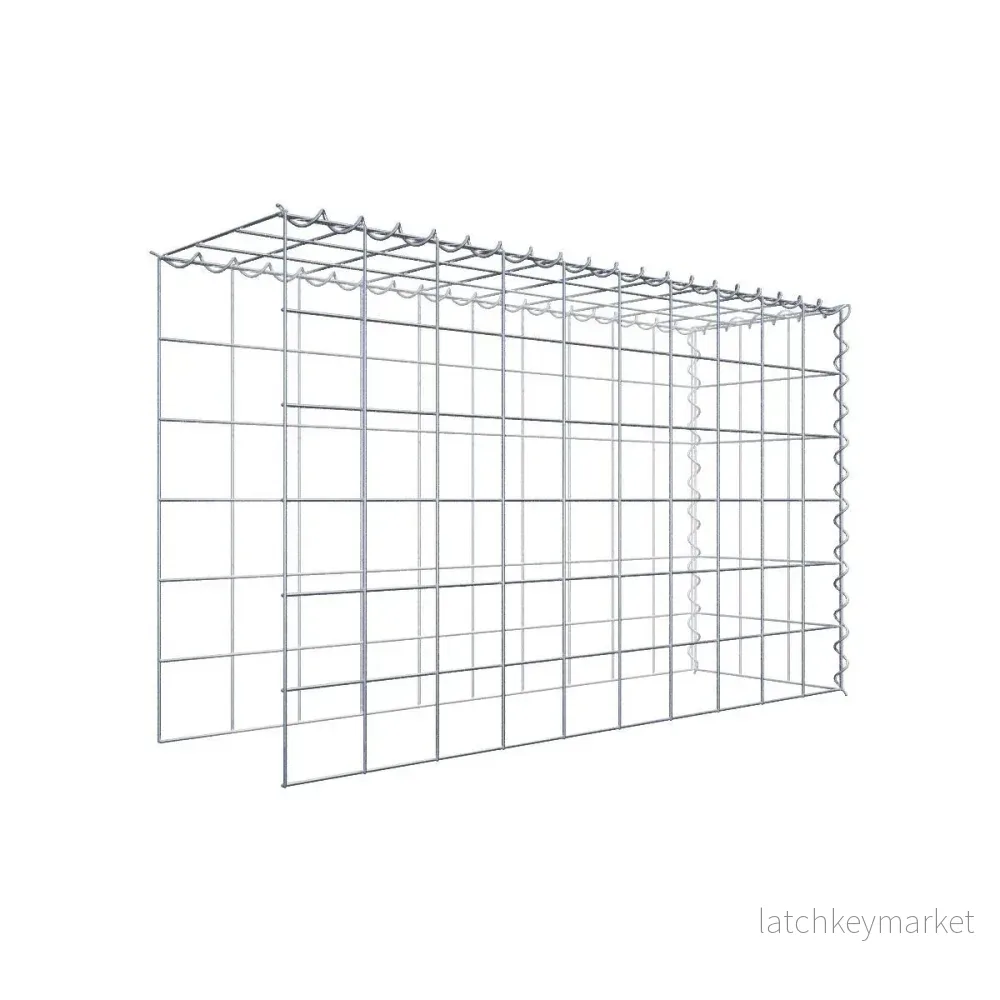 Påväxt gabion typ 4 100 cm x 60 cm x 30 cm (L x H x D), maskstorlek 10 cm x 10 cm, spiral Påväxt gabion typ 4 100 cm x 60 cm x 30 cm (L x H x D), maskstorlek 10 cm x 10 cm, spiral
