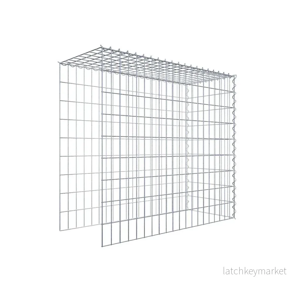 Extra gabion typ 4 100 cm x 90 cm x 40 cm (L x H x D), maskstorlek 5 cm x 10 cm, spiral Extra gabion typ 4 100 cm x 90 cm x 40 cm (L x H x D), maskstorlek 5 cm x 10 cm, spiral