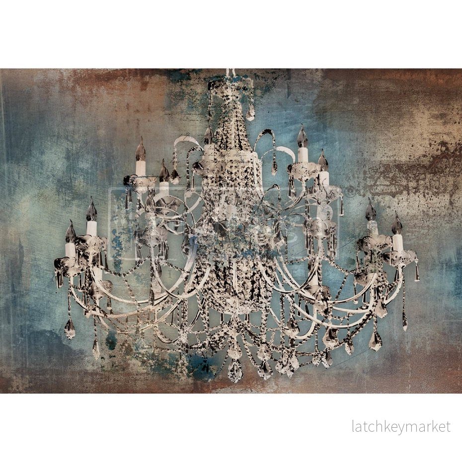 Decoupagepapper tissue paper Moody Chandelier Decoupagepapper tissue paper Moody Chandelier