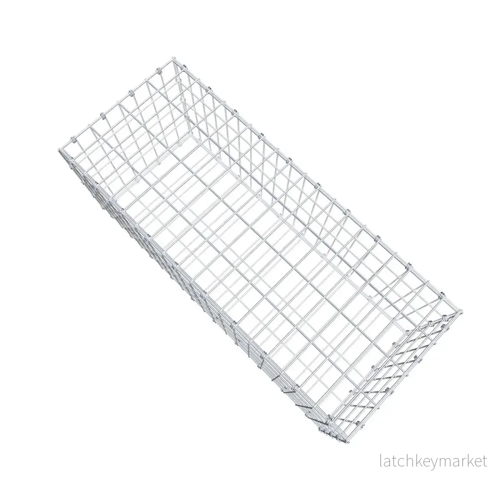 Gabion 100 cm x 40 cm x 40 cm (L x H x D), maskstorlek 5 x 10 cm, spiralring - Bild 3
