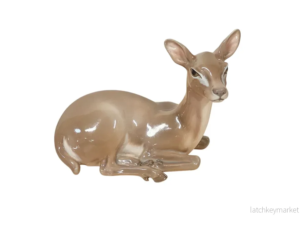Dahl-Jensen Figurin Danmark Vintage Porslin Rådjur Dahl-Jensen Figurin Danmark Vintage Porslin Rådjur