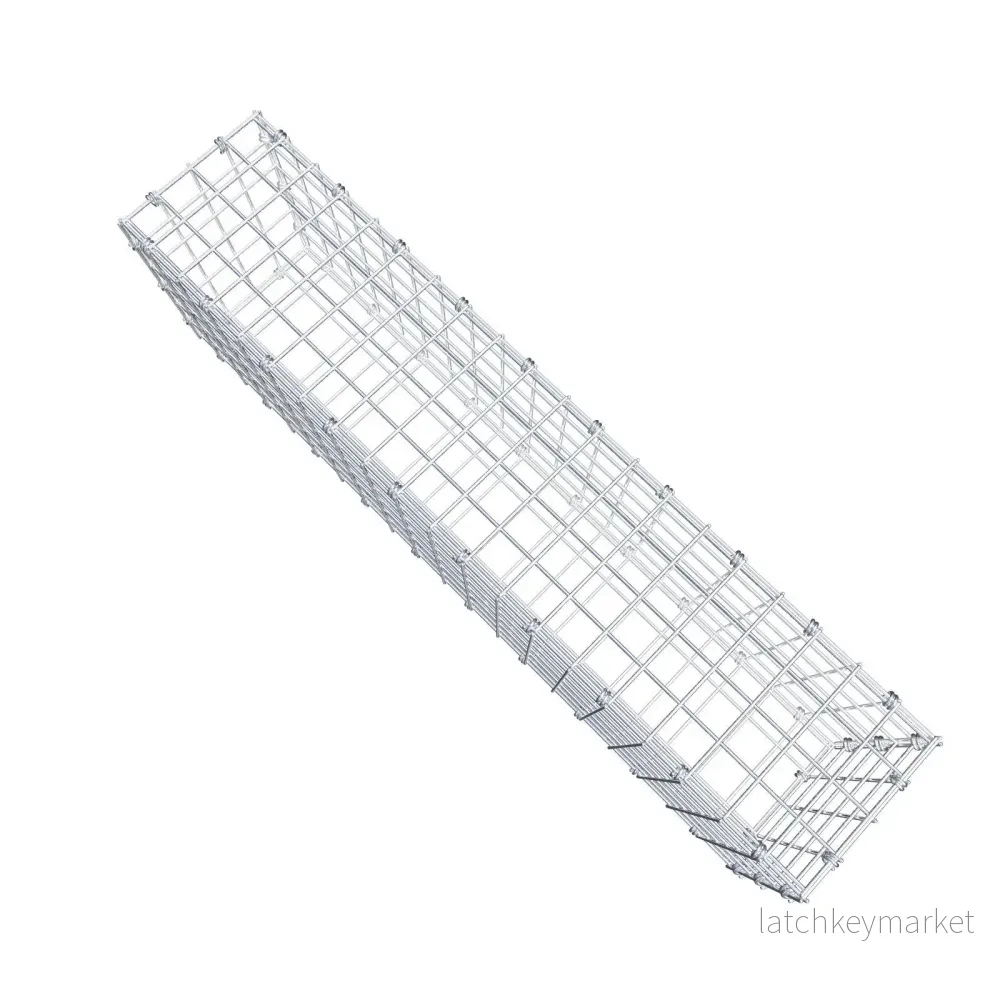 Gabion 100 cm x 30 cm x 20 cm (L x H x D), maskstorlek 5 x 5 cm, spiralring - Bild 3