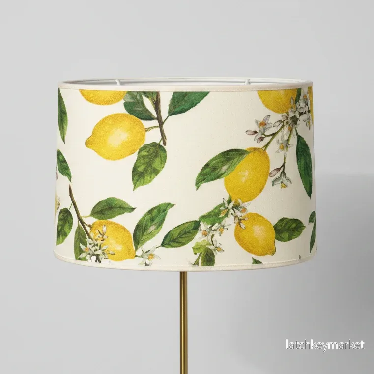 Lampskärm Oval Lemon Garden D 30 cm