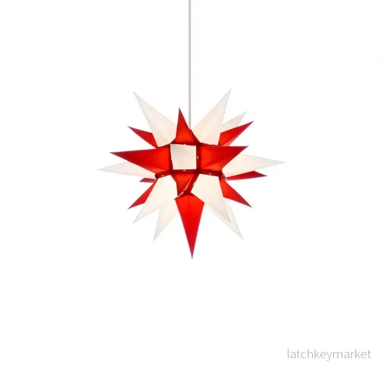 Julstjärna Herrnhuter 40 cm röd/vit