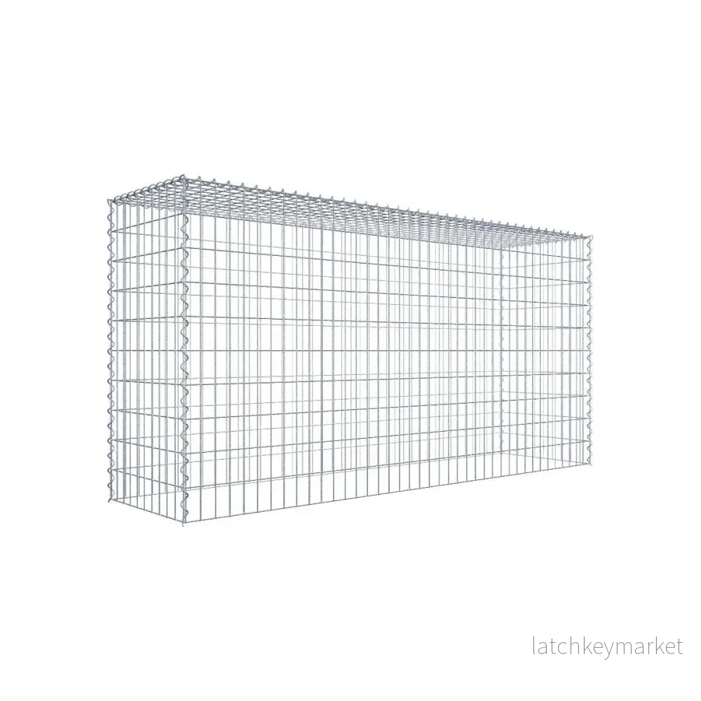 Extra gabion typ 3 200 cm x 100 cm x 50 cm (L x H x D), maskstorlek 5 cm x 10 cm, spiral Extra gabion typ 3 200 cm x 100 cm x 50 cm (L x H x D), maskstorlek 5 cm x 10 cm, spiral