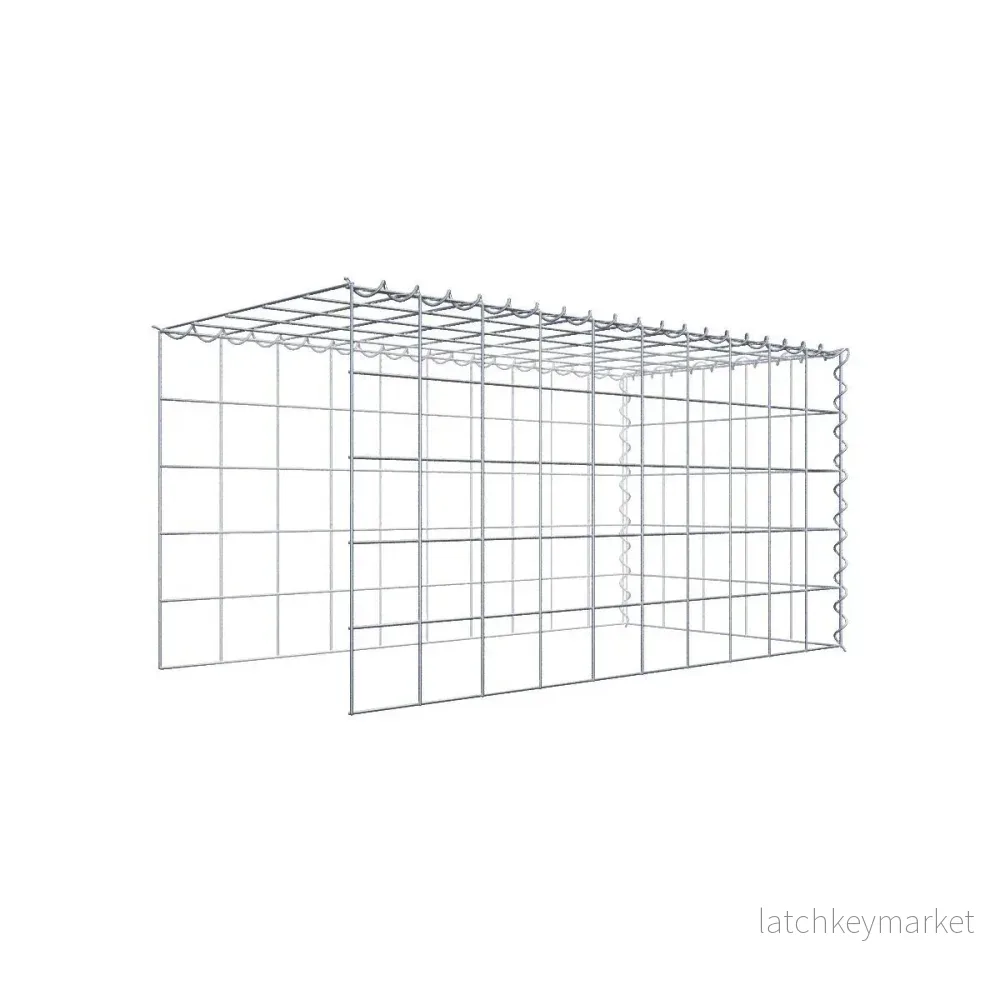 Extra gabion typ 4 100 cm x 50 cm x 50 cm (L x H x D), maskstorlek 10 cm x 10 cm, spiral Extra gabion typ 4 100 cm x 50 cm x 50 cm (L x H x D), maskstorlek 10 cm x 10 cm, spiral