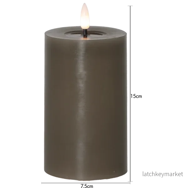 Stearinlys LED Blokklys Flamme Flow Muldvarp 15 cm - Bild 3