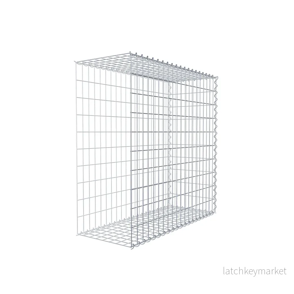 Extra gabion typ 2 100 cm x 100 cm x 40 cm (L x H x D), maskstorlek 5 cm x 10 cm, spiral - Bild 3