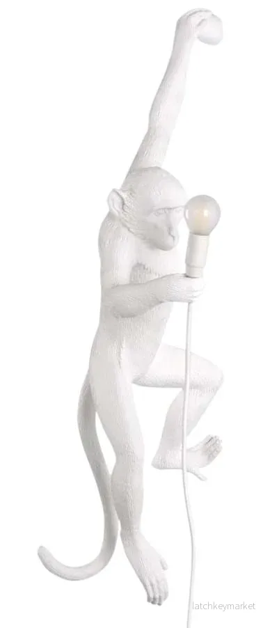 Monkey Lamp Hanging Left