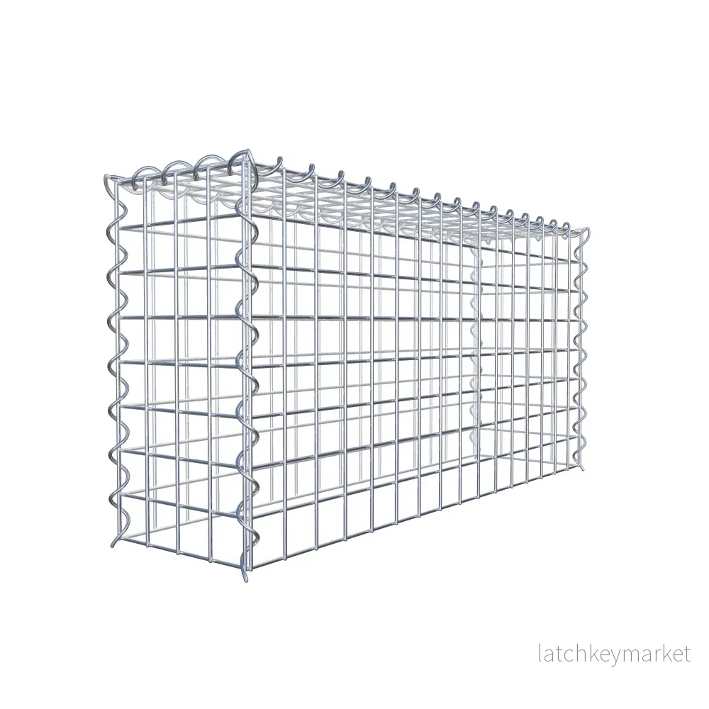 Extra gabion typ 3 80 cm x 40 cm x 20 cm (L x H x D), maskstorlek 5 cm x 5 cm, spiral - Bild 3