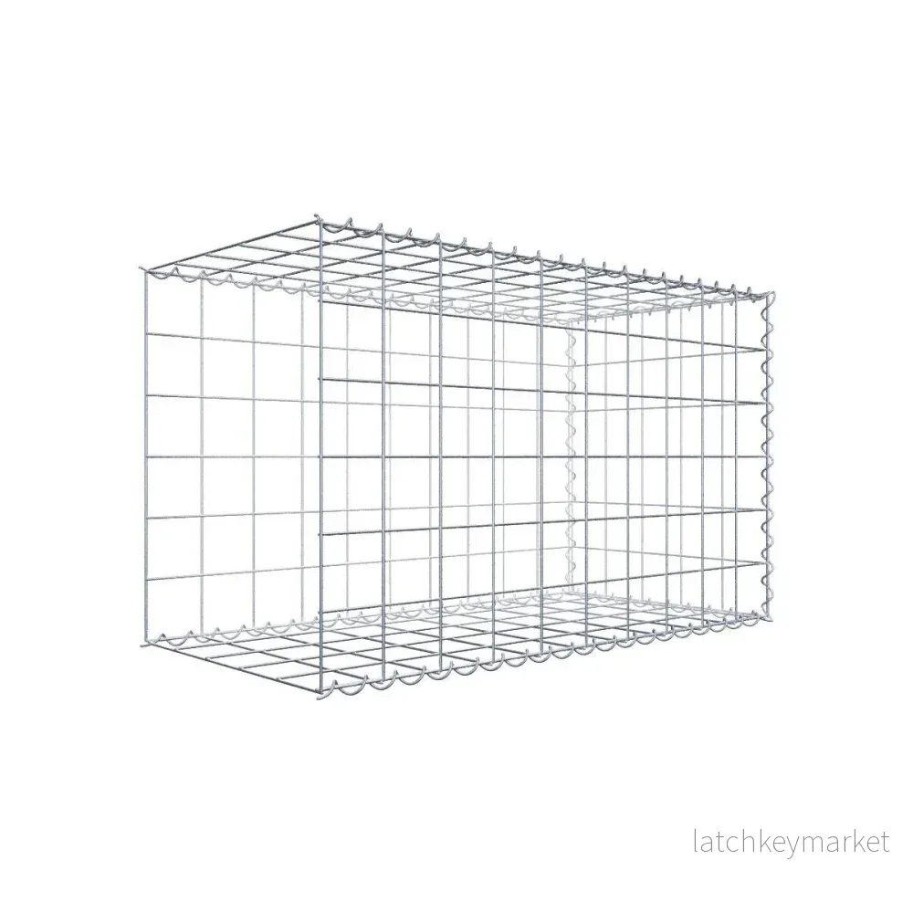 Extra gabion typ 2 100 cm x 60 cm x 50 cm (L x H x D), maskstorlek 10 cm x 10 cm, spiral Extra gabion typ 2 100 cm x 60 cm x 50 cm (L x H x D), maskstorlek 10 cm x 10 cm, spiral