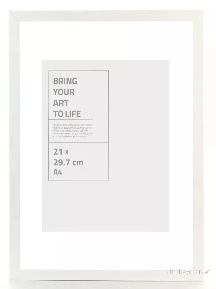 GALANT VIT med plexiglas 30×40 GALANT VIT med plexiglas 30×40