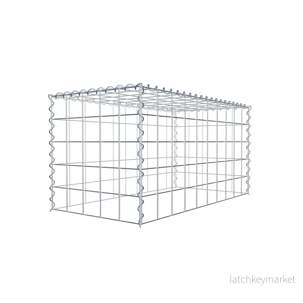 Påväxt gabion typ 3 100 cm x 50 cm x 50 cm (L x H x D), maskstorlek 10 cm x 10 cm, spiral - Bild 3