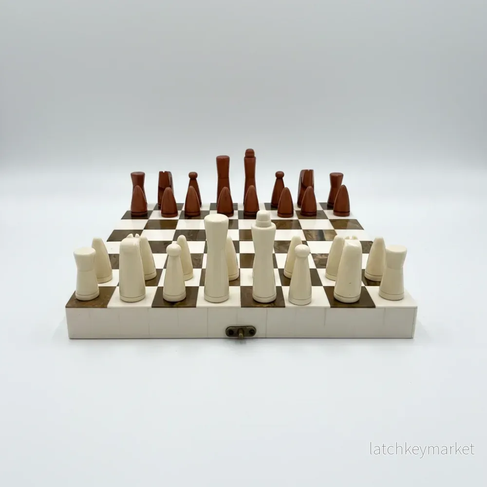 Schackspel brun