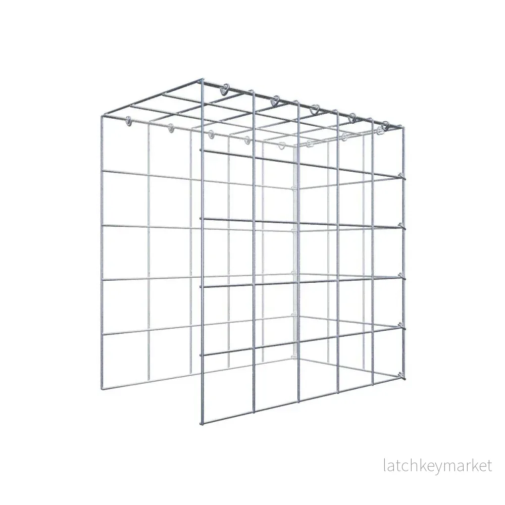 Extra gabion typ 4 50 cm x 50 cm x 30 cm (L x H x D), maskstorlek 10 cm x 10 cm, C-ring Extra gabion typ 4 50 cm x 50 cm x 30 cm (L x H x D), maskstorlek 10 cm x 10 cm, C-ring