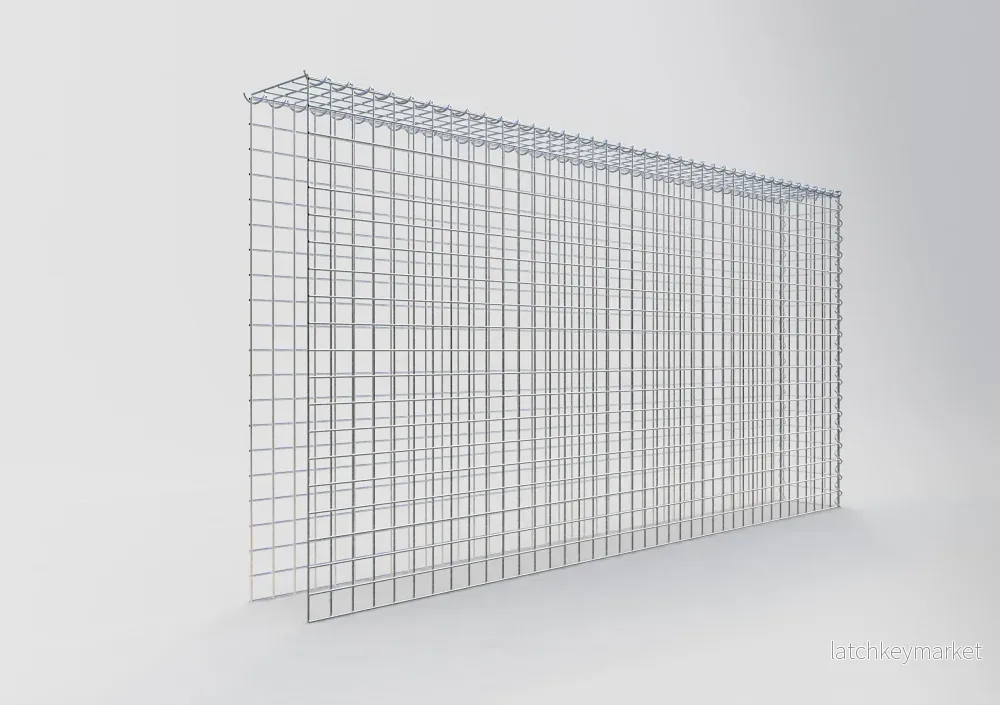 Extra gabion typ 4 200 cm x 100 cm x 20 cm (L x H x D), maskstorlek 5 cm x 5 cm, spiral - Bild 2