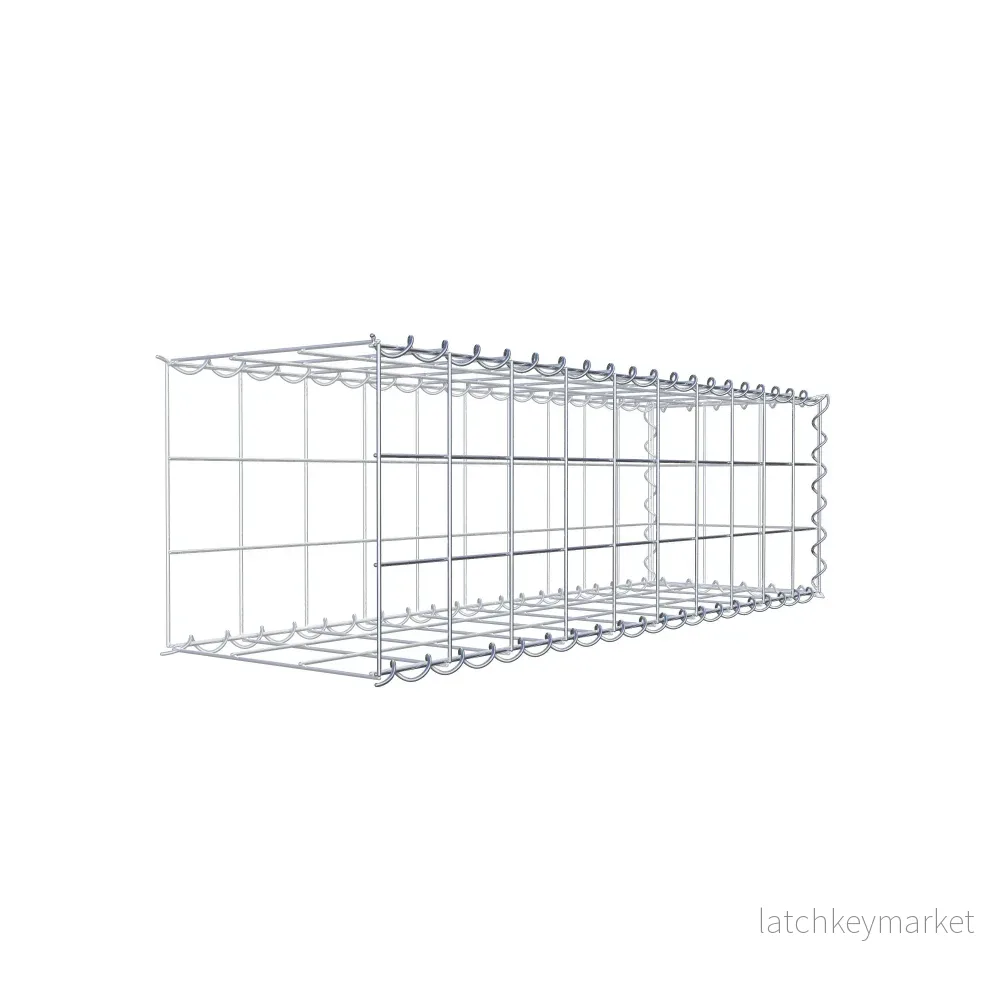 Extra gabion typ 2 100 cm x 30 cm x 30 cm (L x H x D), maskstorlek 10 cm x 10 cm, spiral - Bild 3