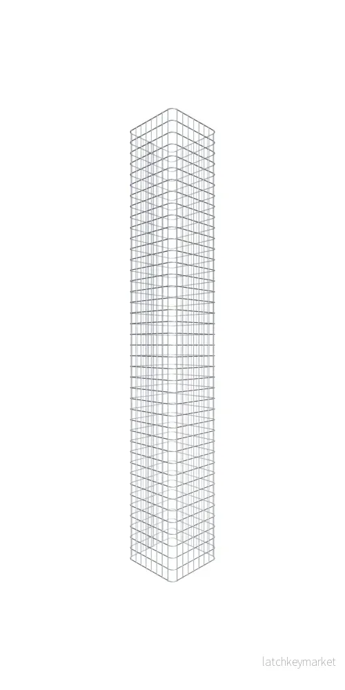 Gabionpelare vinkelformad 42 cm x 42 cm, 200 cm höjd, MW 5 cm x 5 cm Gabionpelare vinkelformad 42 cm x 42 cm, 200 cm höjd, MW 5 cm x 5 cm