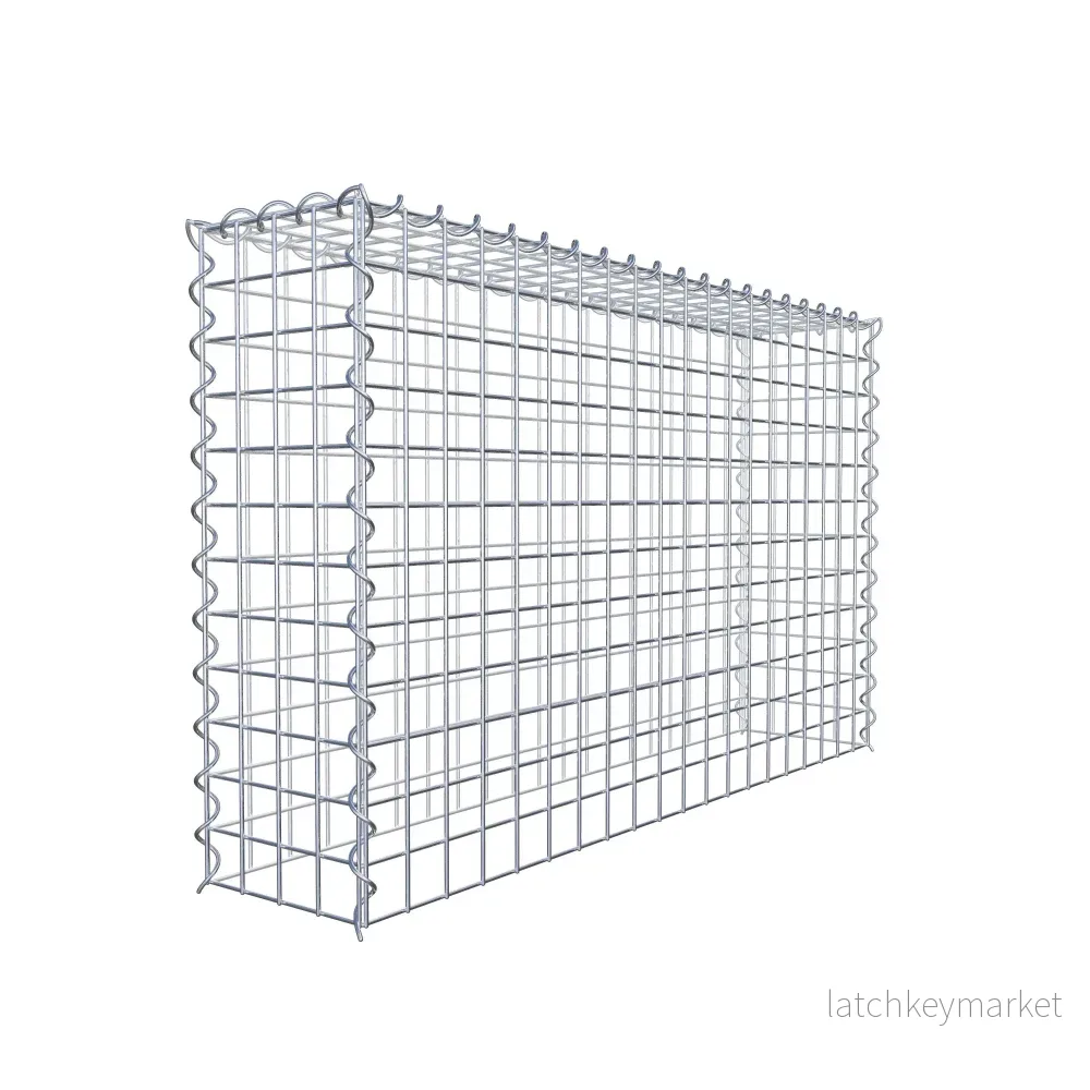 Extra gabion typ 3 100 cm x 60 cm x 20 cm (L x H x D), maskstorlek 5 cm x 5 cm, spiral - Bild 3