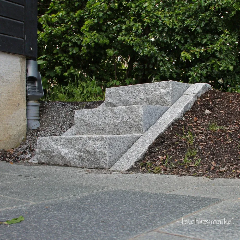 Stentrappa Bergama Granit Premium Grå 350x350x150 - Bild 2