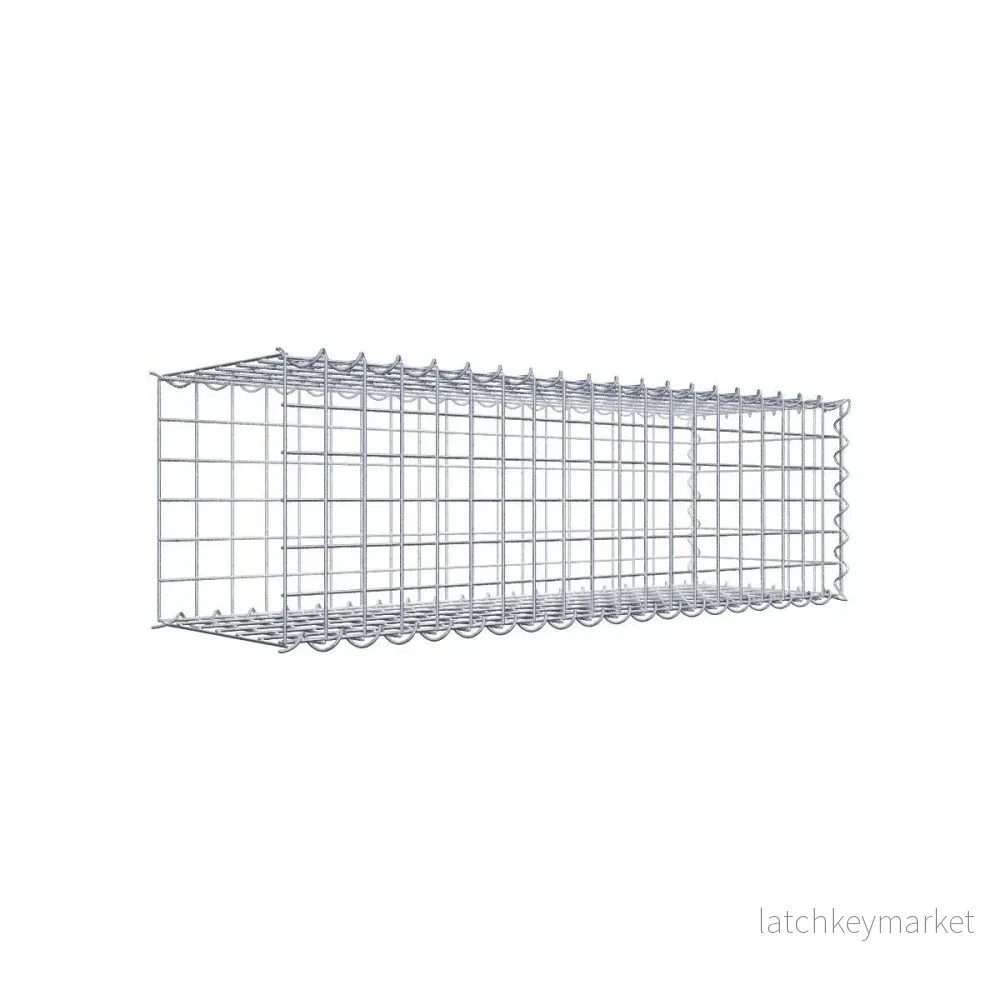 Extra gabion typ 2 100 cm x 30 cm x 30 cm (L x H x D), maskstorlek 5 cm x 5 cm, spiral Extra gabion typ 2 100 cm x 30 cm x 30 cm (L x H x D), maskstorlek 5 cm x 5 cm, spiral