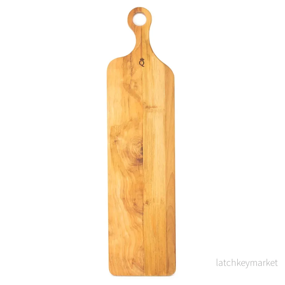 Skärbräda teak lång