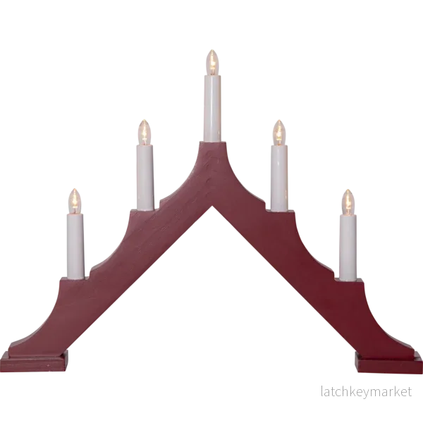 Adventsljusstake ALMA 44x5,5x33,5 cm Röd - Bild 3