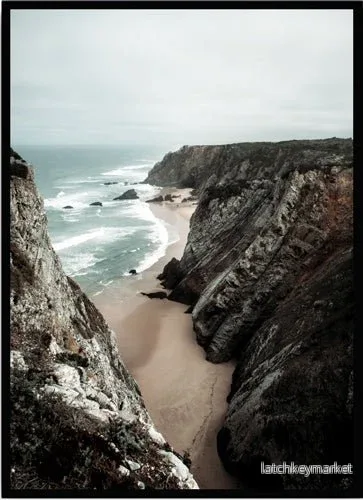 Poster Mountain Beach