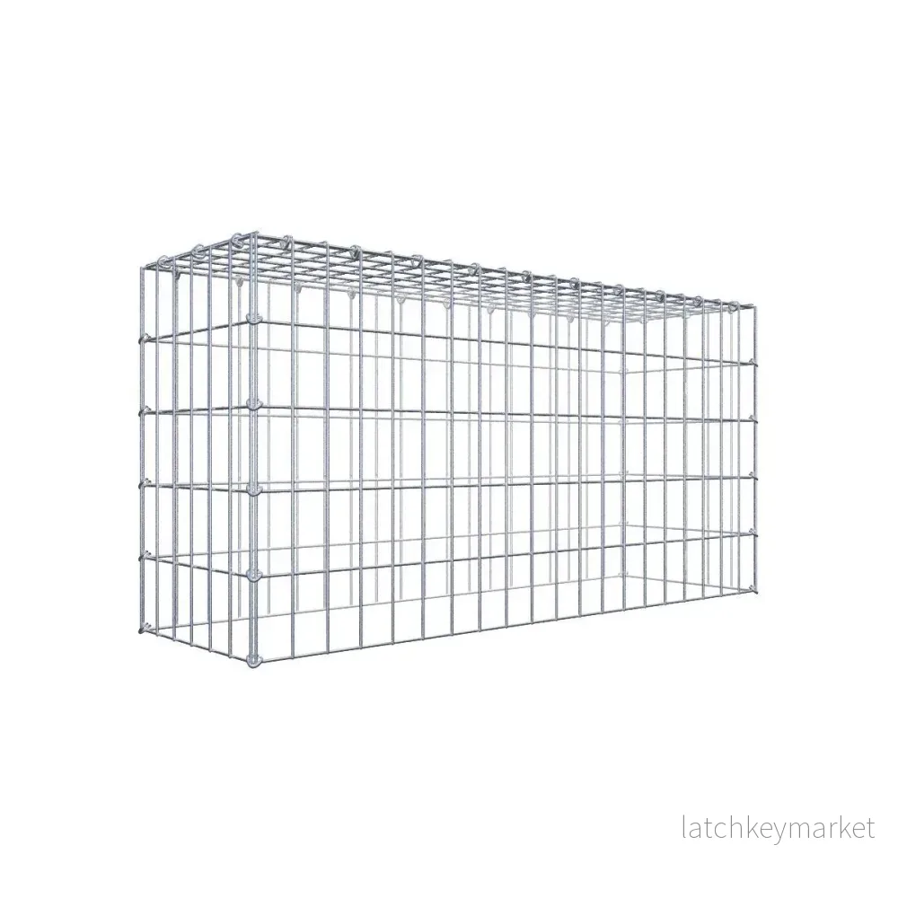 Typ 3 påbyggnadsgabion 100 cm x 50 cm x 30 cm (L x H x D), maskstorlek 5 cm x 10 cm, C-ring Typ 3 påbyggnadsgabion 100 cm x 50 cm x 30 cm (L x H x D), maskstorlek 5 cm x 10 cm, C-ring