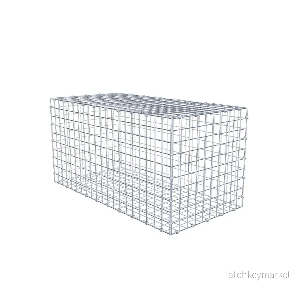 Gabion 100 cm x 50 cm x 50 cm (L x H x D), maskstorlek 5 x 5 cm, spiralring Gabion 100 cm x 50 cm x 50 cm (L x H x D), maskstorlek 5 x 5 cm, spiralring