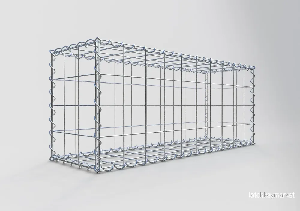 Gabion 100 cm x 40 cm x 30 cm (L x H x D), maskstorlek 10 cm x 10 cm, spiral - Bild 2