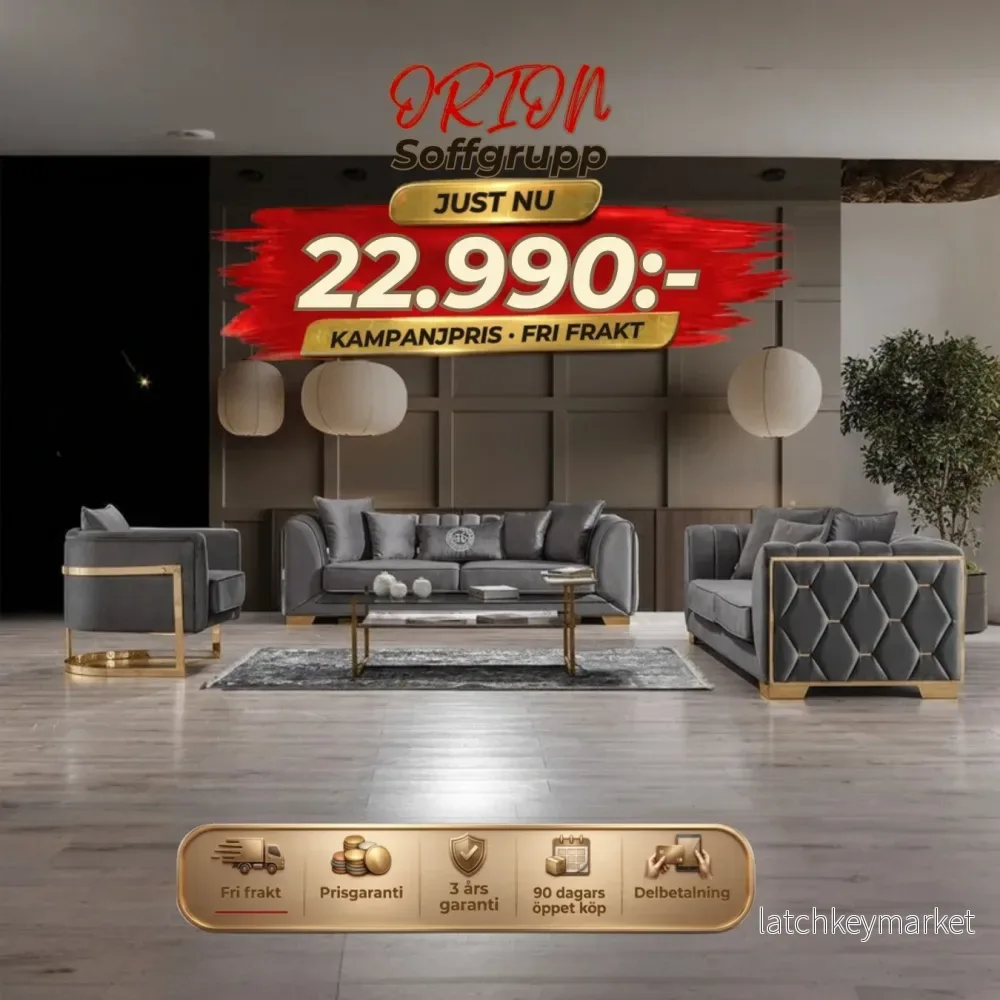 💥Orion Soffgrupp ⏳ Luxury Edition | Endast 2 kvar 💥Orion Soffgrupp ⏳ Luxury Edition | Endast 2 kvar